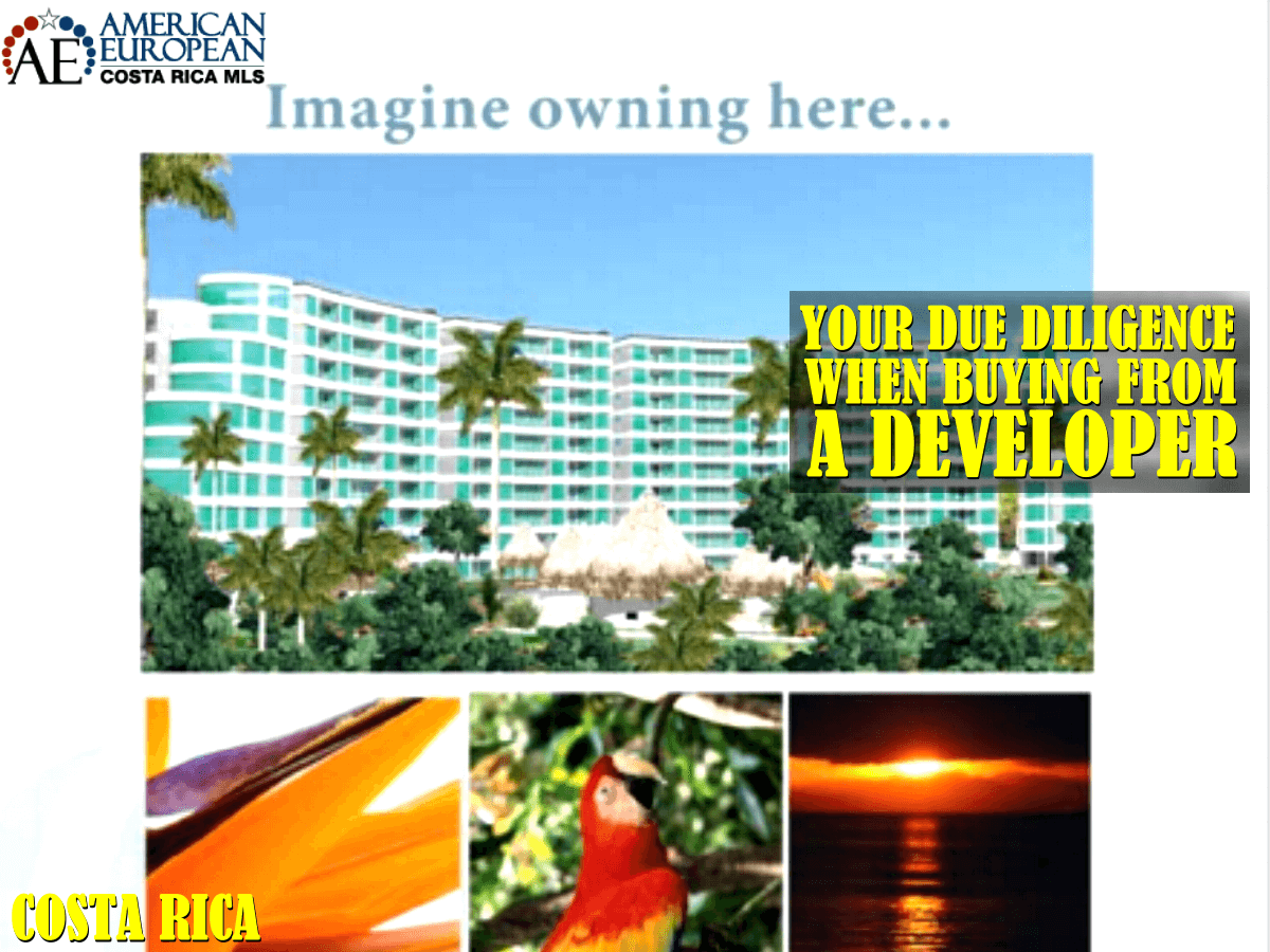 Your due diligence when buying from a developer