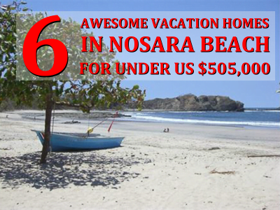 6 Awesome vacation homes in Nosara beach you can buy for under $505,000
