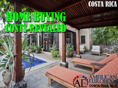 What are the costs involved when buying a home in Costa Rica?
