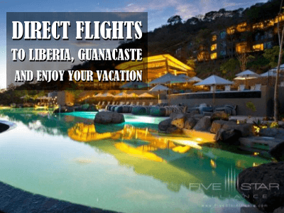 Direct flights to Liberia Guanacaste great for North Pacific Tourism