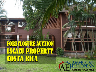 Foreclosure Auction coming up on Escazu property
