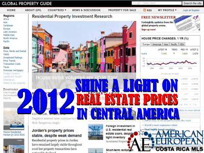 Shining a light on 2012 real estate prices in Central America
