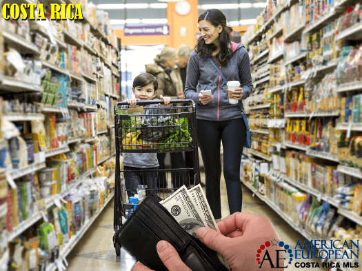 First think to learn when grocery shopping to keep your cost of living down: don't pay in US dollars 