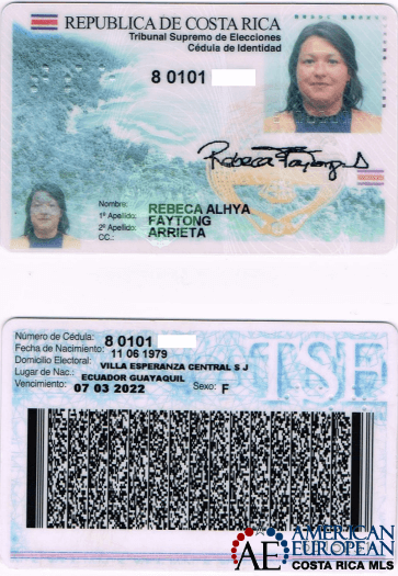 Costa Rica Id Card