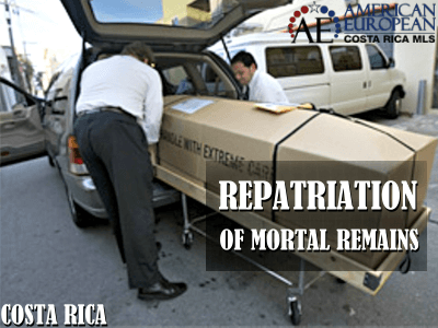 Repatriation of the deceased from Costa Rica