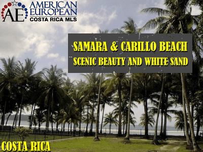 Samara beach and Carillo beach, scenic beauty and white sand