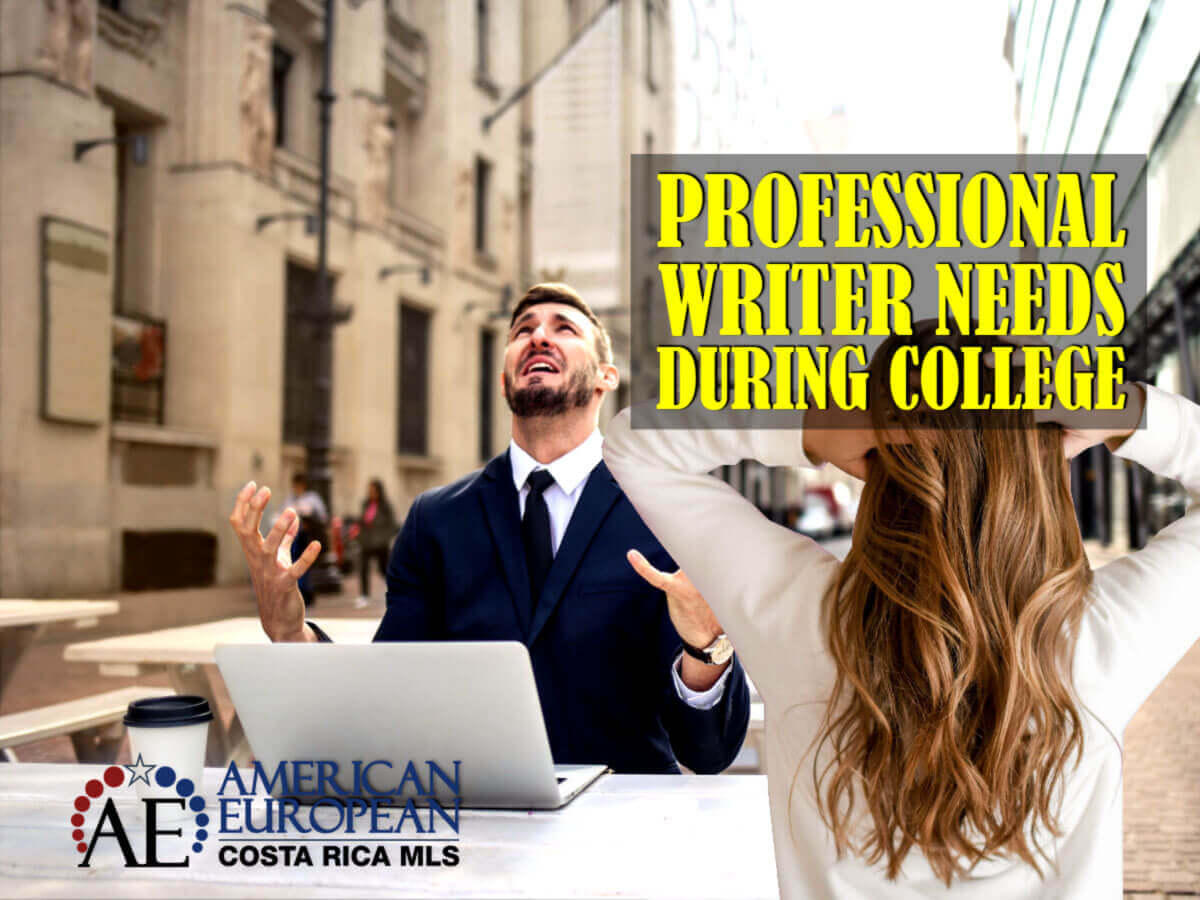 Why do students regularly need a professional writer during college?