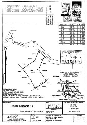 This is how a Costa Rica survey map looks like Why hire a surveyor before your property purchase?