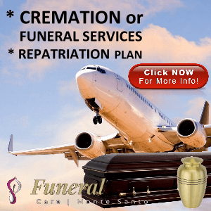 Cremation or Funeral Services and Repatriation of the deceased