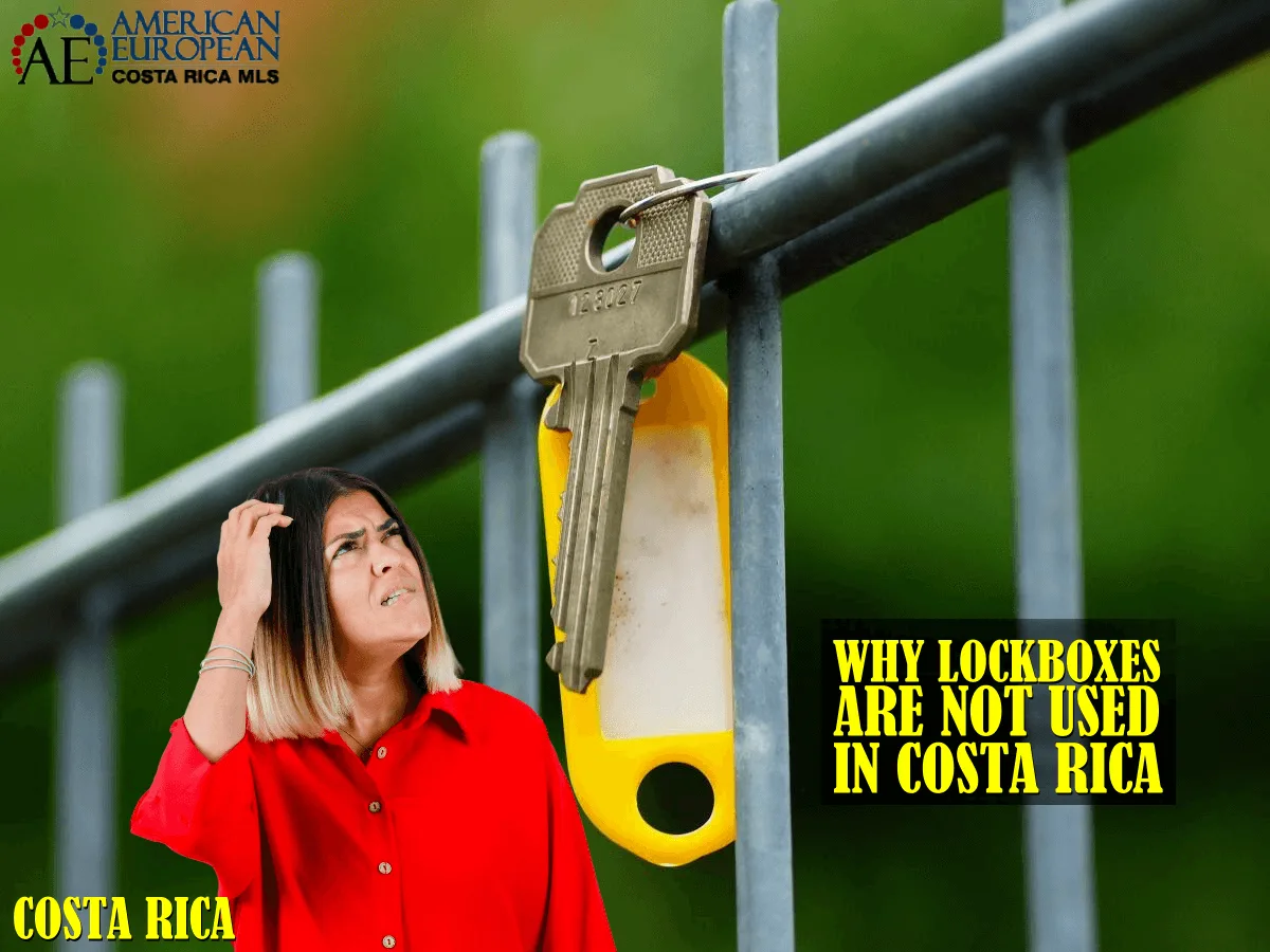 Why are lockboxes not utilized in Costa Rica real estate?
